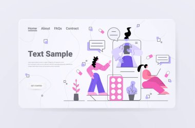 Görüntülü konuşma sırasında doktorla tartışan hastalar online danışmanlık sağlık hizmetleri