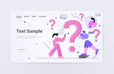 Soru işaretleri destek merkezine sahip hayal kırıklığına uğramış insanlar sıklıkla soru sorarlar