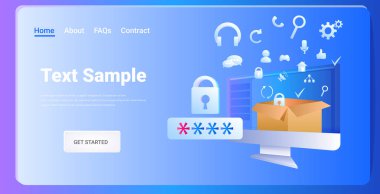 bilgisayar uygulaması antimalware kalkan veri gizlilik güvenlik kavramı yatay