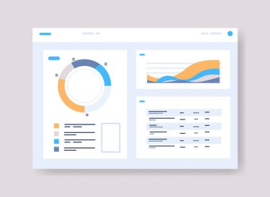 grafik istatistik veri analizi bilgi grafiksel yönetimi ile Infographic panel şablonu