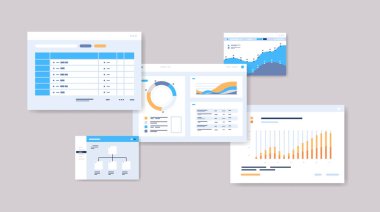 planlama zamanlamalarını ayarlar Infographic panel şablonları çevrimiçi organizasyon zaman yönetimi