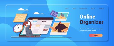 Arap iş adamları randevu zamanı yönetim takım çalışması konseptini planlıyorlar