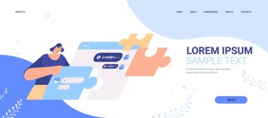 Chatbot robot asistanıyla sesli sohbet uygulaması aracılığıyla sohbet eden kadın yapay zeka teknolojisi.