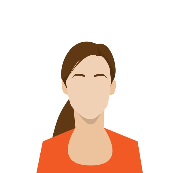 Mujer avatar — Vector de stock