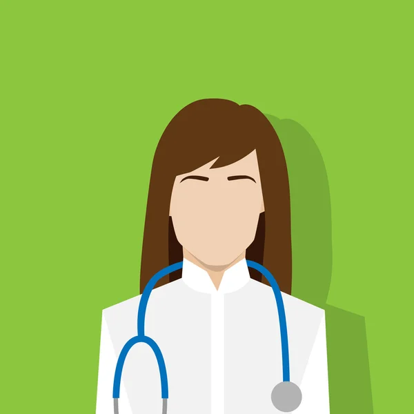 Medical doctor profile — Stock Vector