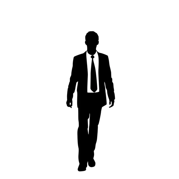 Business man black silhouette — Stock Vector