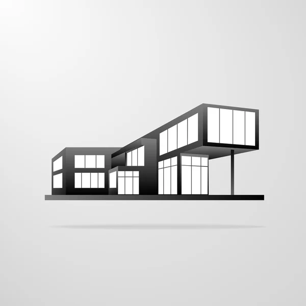 Edificio Casa Moderna — Vector de stock