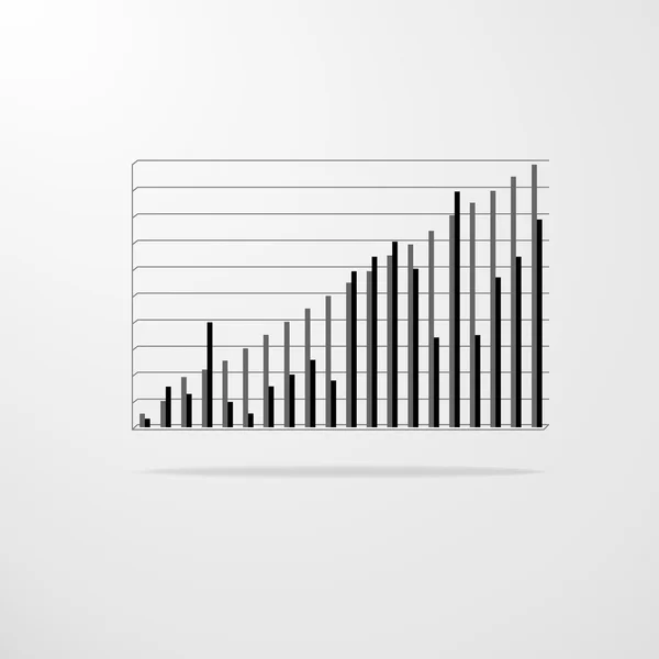 Diagrama gráfico ilustración — Vector de stock