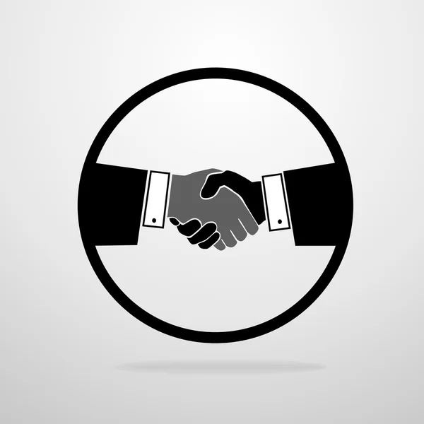 Business hands shake — Stock Vector