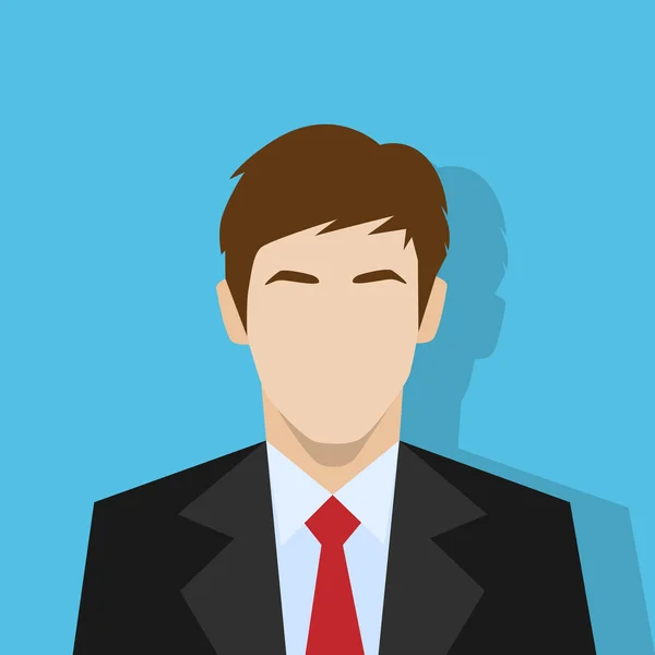 Icono del perfil del empresario — Vector de stock