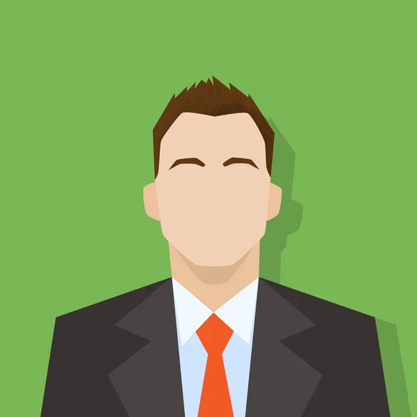 Icono del perfil del empresario — Vector de stock