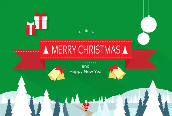 Christmas greeting card — Stock Vector