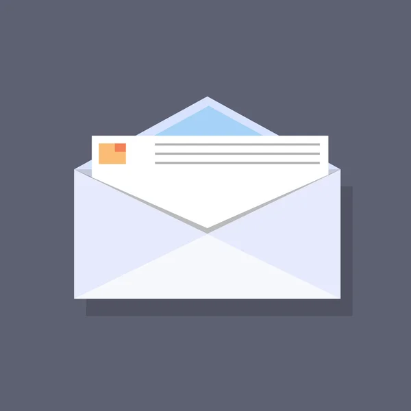 Kuvertet öppna e-post — Stock vektor