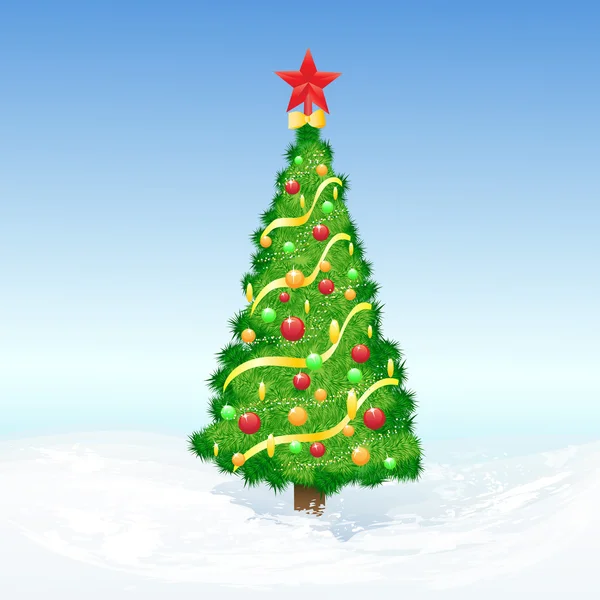 Kerstboom — Stockvector