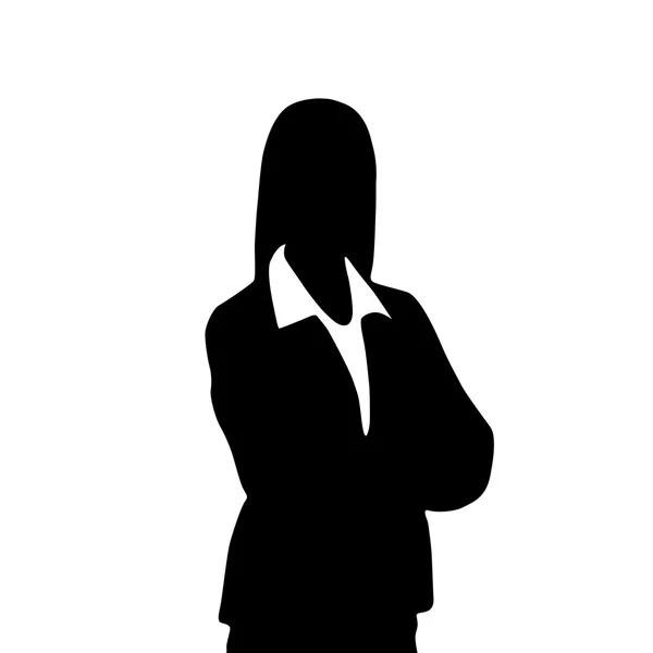 Silhouette of businesswoman — Stock Vector
