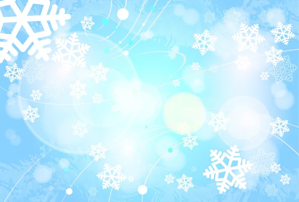 Winter  snowflake background — Stock Vector