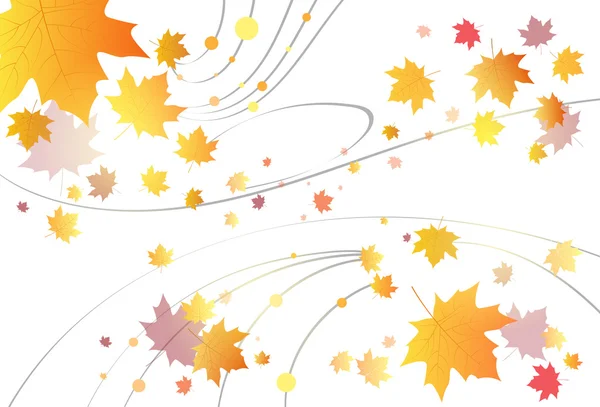 Bright autumn leaves — Stock Vector