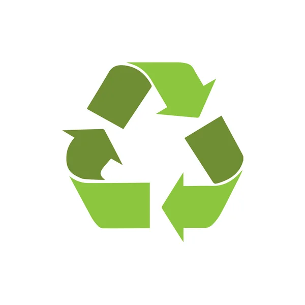 Grünes Recycling-Symbol — Stockvektor