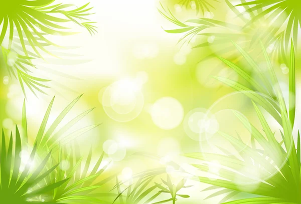 Πράσινο γρασίδι με φόντο την άνοιξη — Διανυσματικό Αρχείο