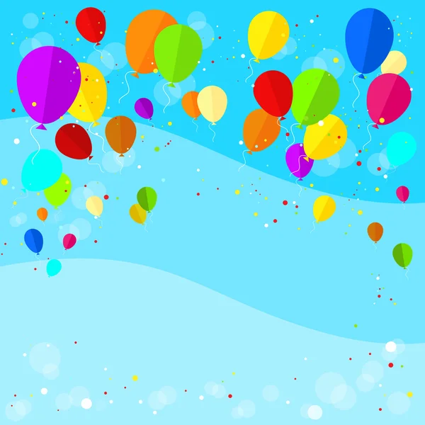 Globos de colores brillantes — Vector de stock