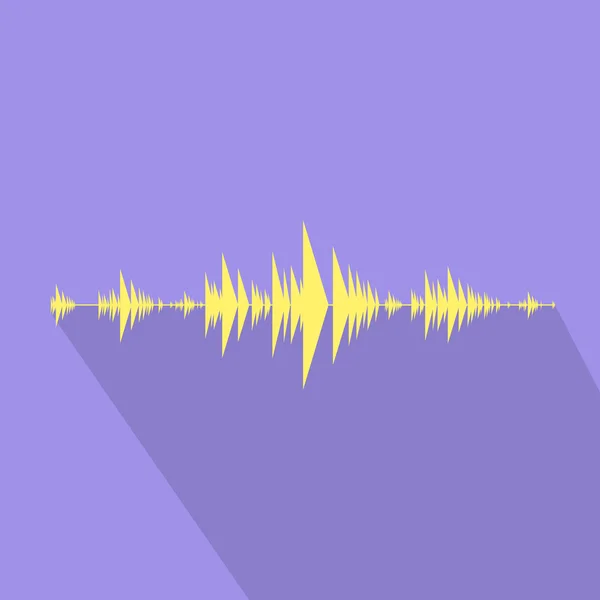 Wave audio muziek stream — Stockvector