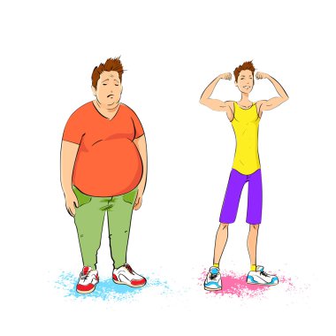 Sportif casual genç adam