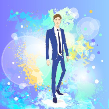 Moda rahat genç adam