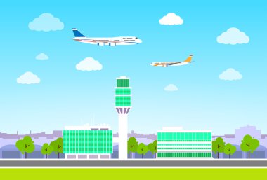 Havaalanı uçak ile terminal