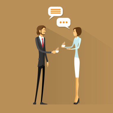 İş adamları kahve içmek