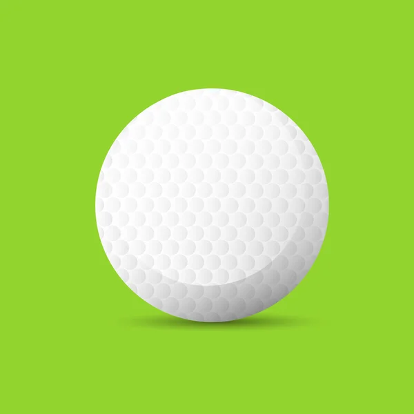 Flacher Golfball — Stockvektor