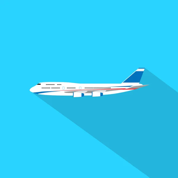 Vliegtuigen platte ontwerpstijl — Stockvector