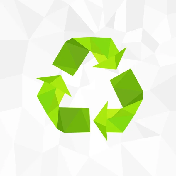 Reciclar logotipo de símbolo — Vector de stock
