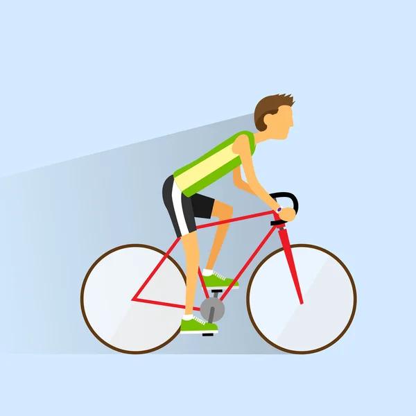 Велоспорт спортивний велосипедний чоловік — стоковий вектор
