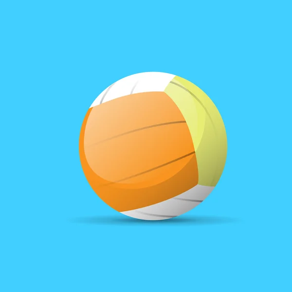 Voleybol topu simgesini — Stok Vektör