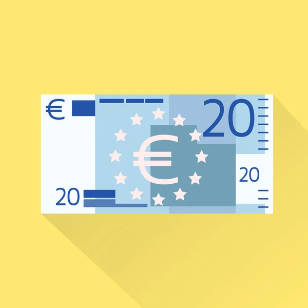 유로 지폐 평면 디자인 — 스톡 사진