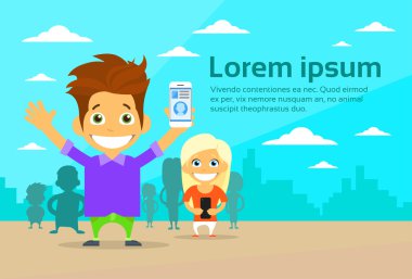 Çift kullanarak hücre akıllı telefon