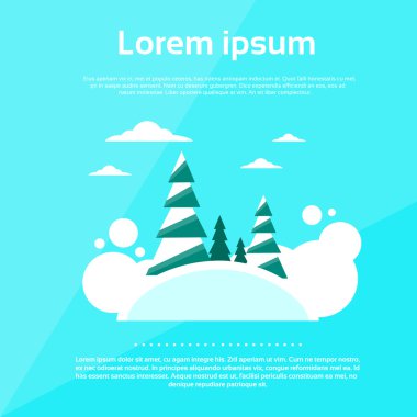 Kış orman manzarası