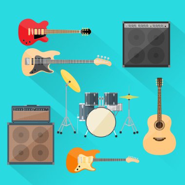 müzik aletleri ayarlandı
