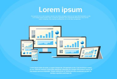 Finansal web Page Design Grafik