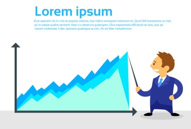 Grafik karikatür işadamı gösteriliyor