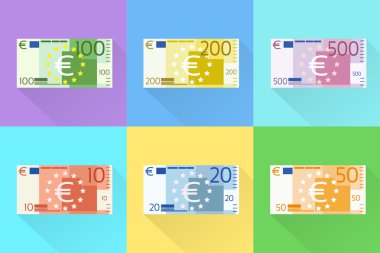 Euro banknot Set