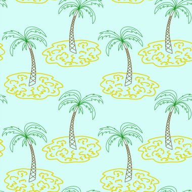 Palmiye ağacı Adaları desen