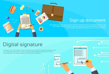 Contract Sign Up and  Businessman