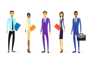 İş insanlar Chartoon