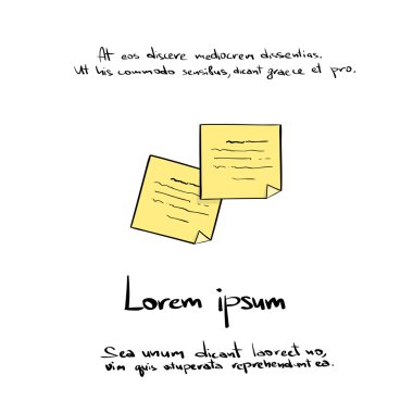 Not kağıtları simgesi