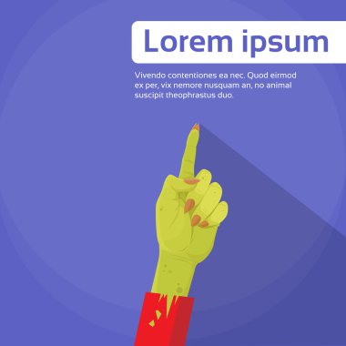 Zombi el parmak işaret ile