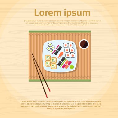 suşi rulo levha
