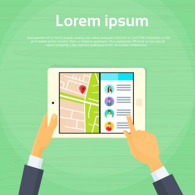 Tablet bilgisayar çoklu görev bölünmüş ekran