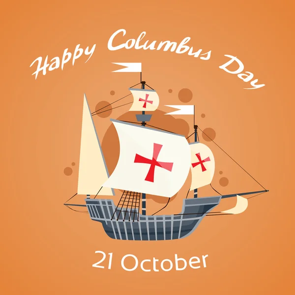 Gelukkige dag van columbus — Stockvector