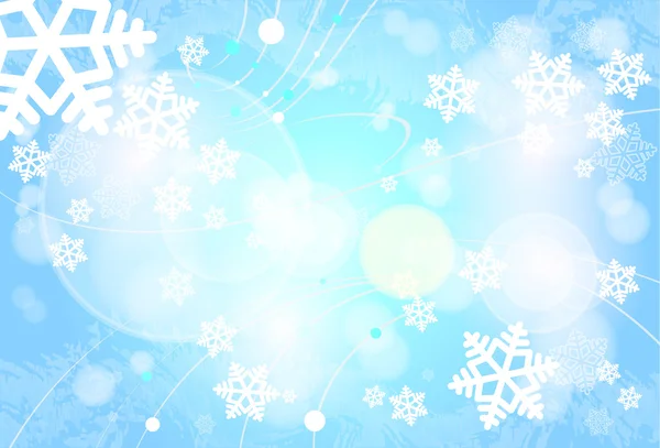 Blue Christmas Holiday Sparkle Lights — Stock Vector